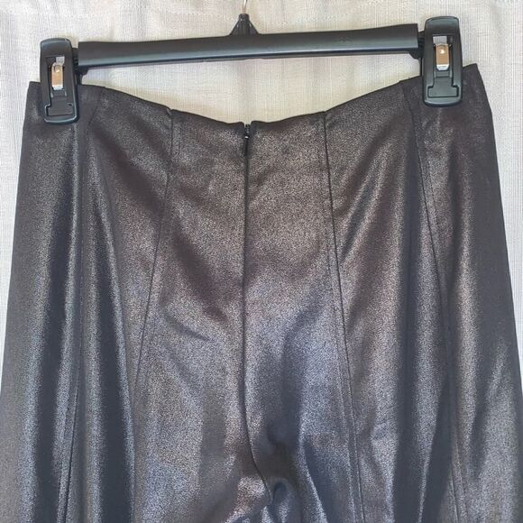 Yansi Fugel Bronze Metallic Wide Leg Dress Pant - Picture 2 of 8